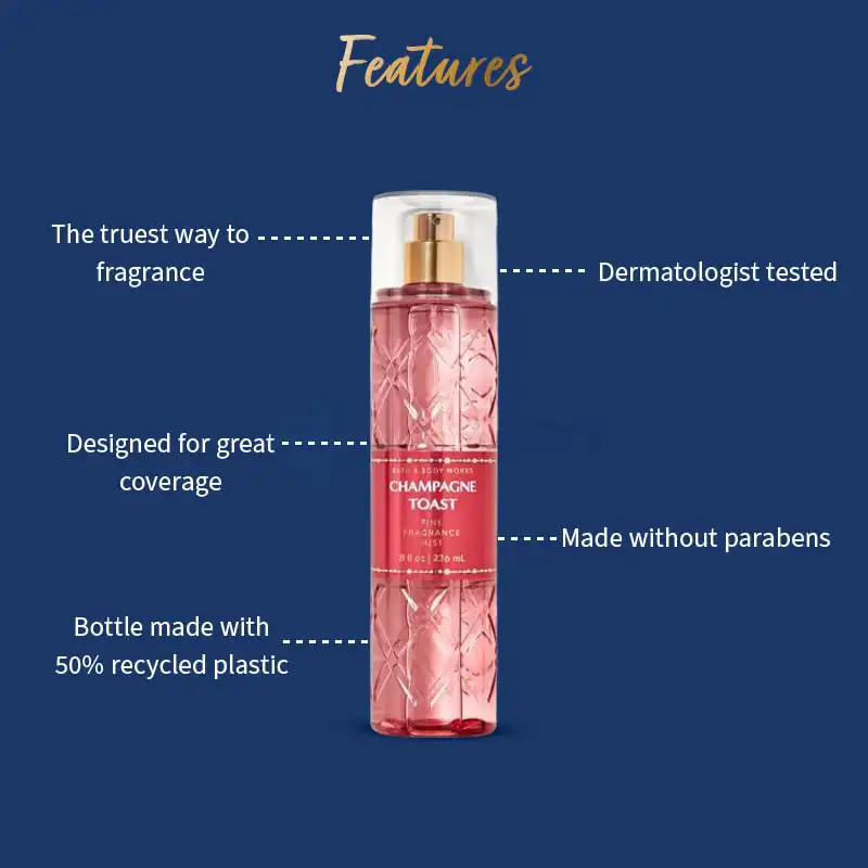 Bath and Body Works Champagne Toast Fine Fragrance Mist for Women-236ml