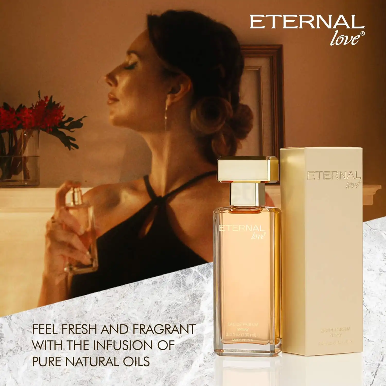 Eternal Love For Women Eau De Parfum Spray-100ml thumbnail 4