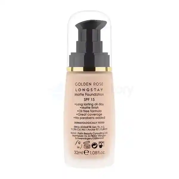 Golden Rose Longstay Matte Foundation-32ml thumbnail 3