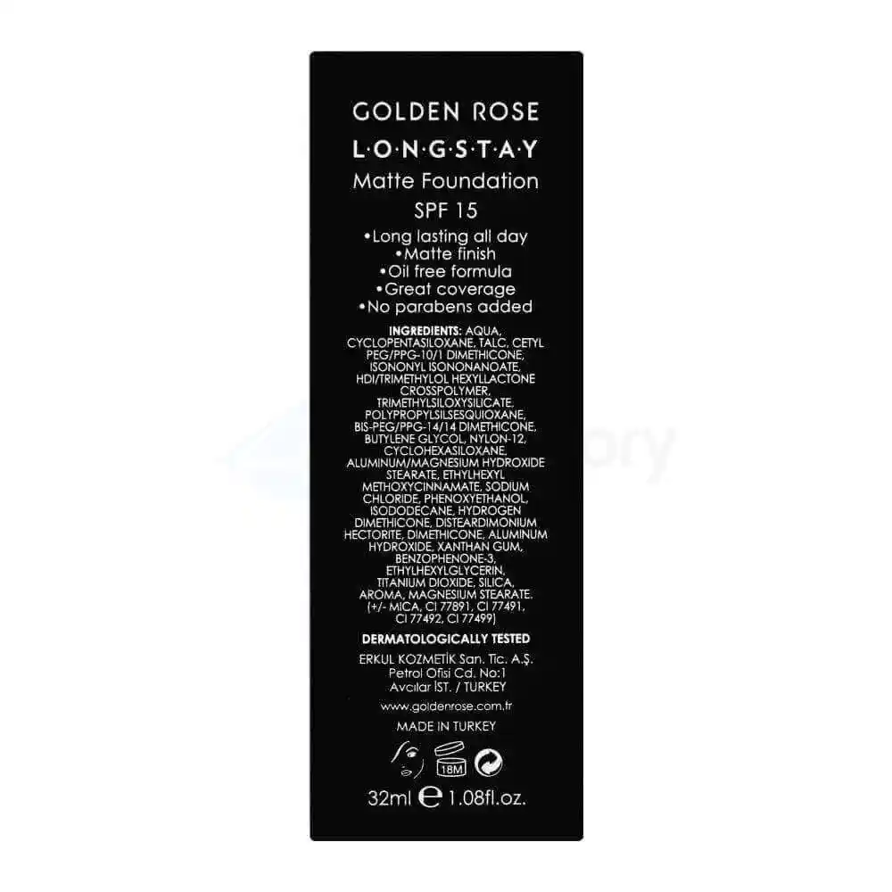 Golden Rose Longstay Matte Foundation-32ml thumbnail 6