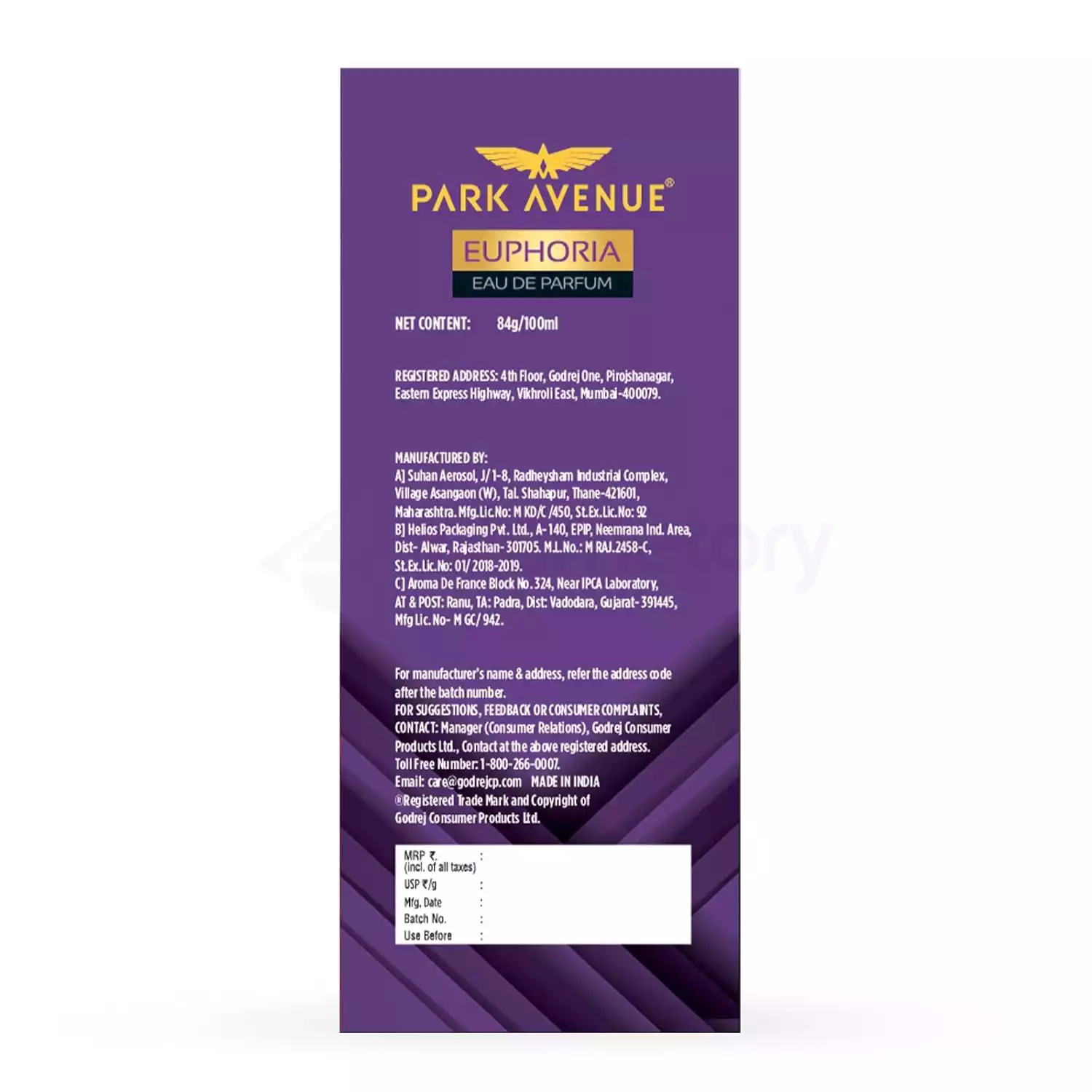 Park Avenue Euphoria Eau de Parfum for Men-100ml thumbnail 4
