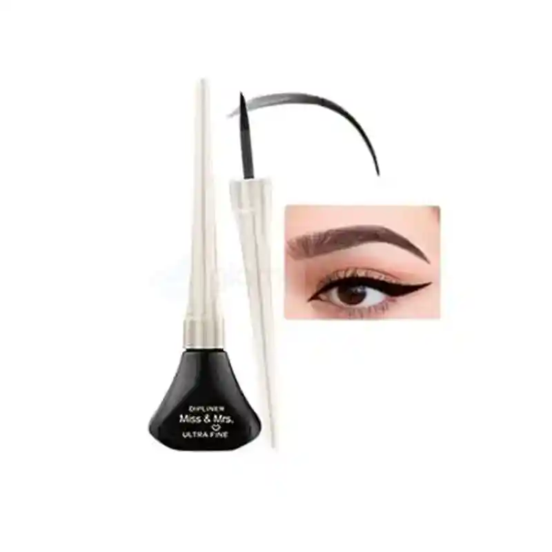 Miss & Mrs. Ultra Fine Waterproof Black Dipliner-4.5ml thumbnail 4