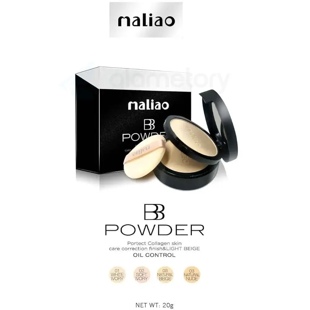 Maliao Oil Control 2 in 1 BB Powder Compact Shade 03-20g