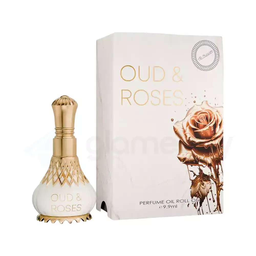 Al-Nuaim Oud & Roses Roll On Attar-9.9ml