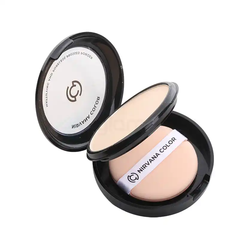 Nirvana Mattifying & Poreless Pressed Powder Light Beige thumbnail 3