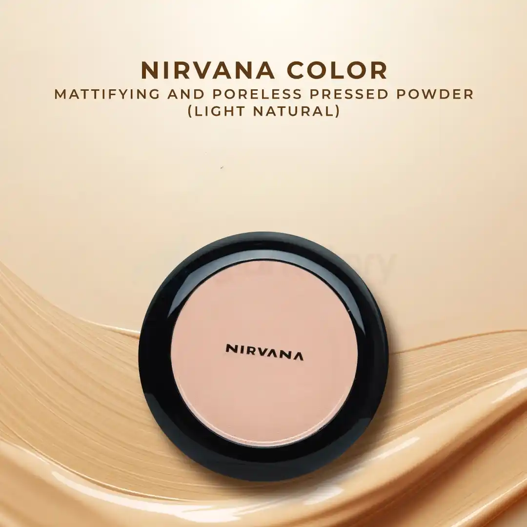 Nirvana Mattifying & Poreless Pressed Powder Light Beige thumbnail 5