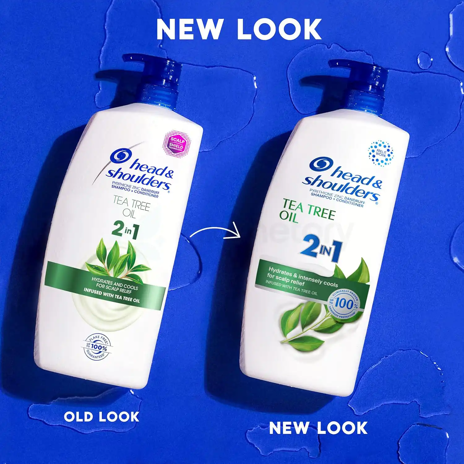 Head & Shoulders 2 In 1 Anti Dandruff Shampoo+Conditioner Tea Tree Oil-835ml