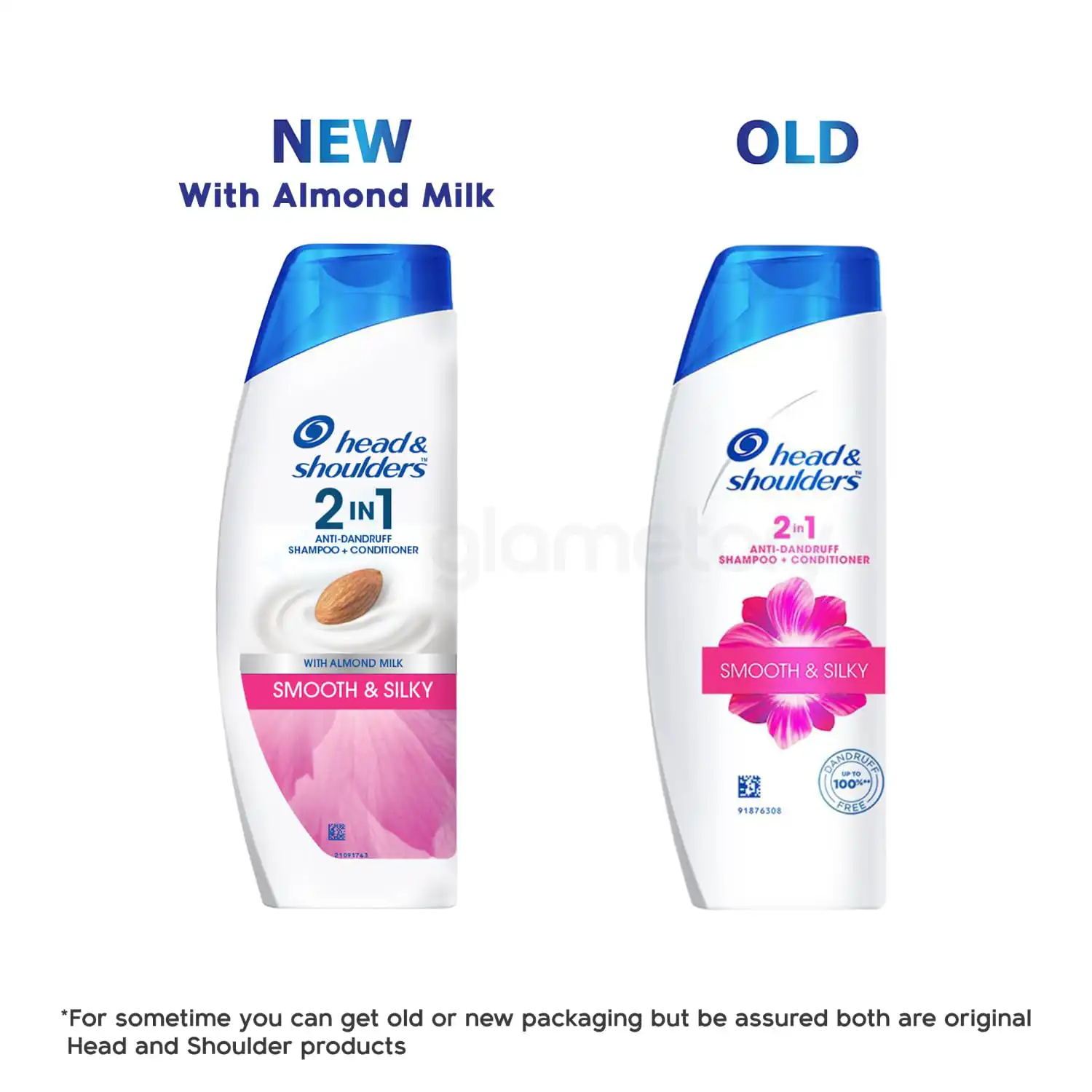 Head & Shoulders 2 In 1 Anti Dandruff Shampoo+Conditioner Smooth & Silky-370ml