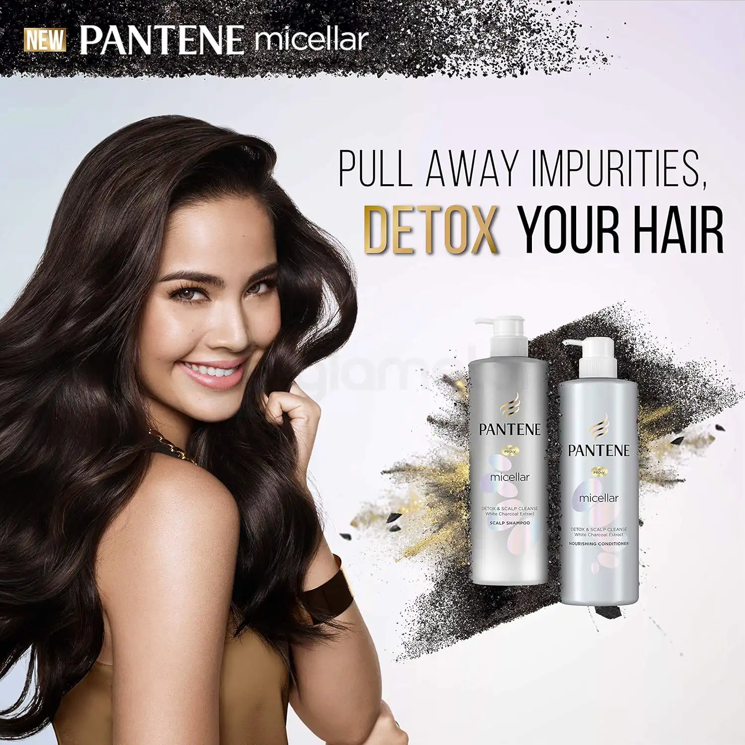 Pantene Micellar Detox & Scalp Cleanse Shampoo-530ml thumbnail 5