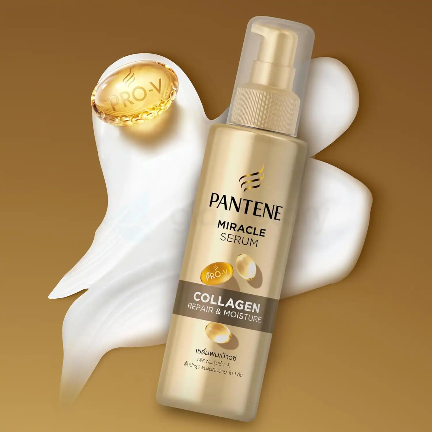 Pantene Miracle Collagen Repair & Moisture Serum-140ml thumbnail 3