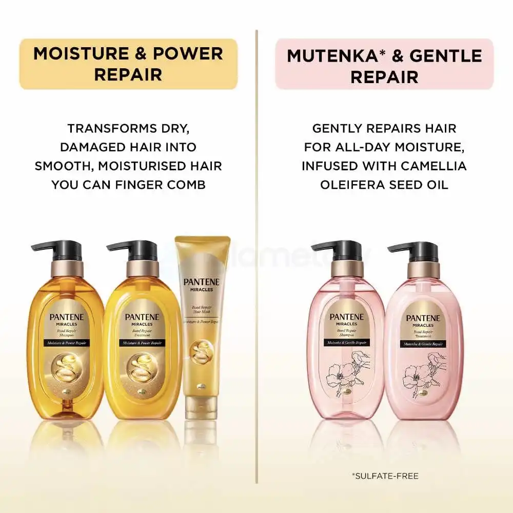 Pantene Miracles Bond Repair Treatment Mutenka & Gentle Repair-440g thumbnail 4