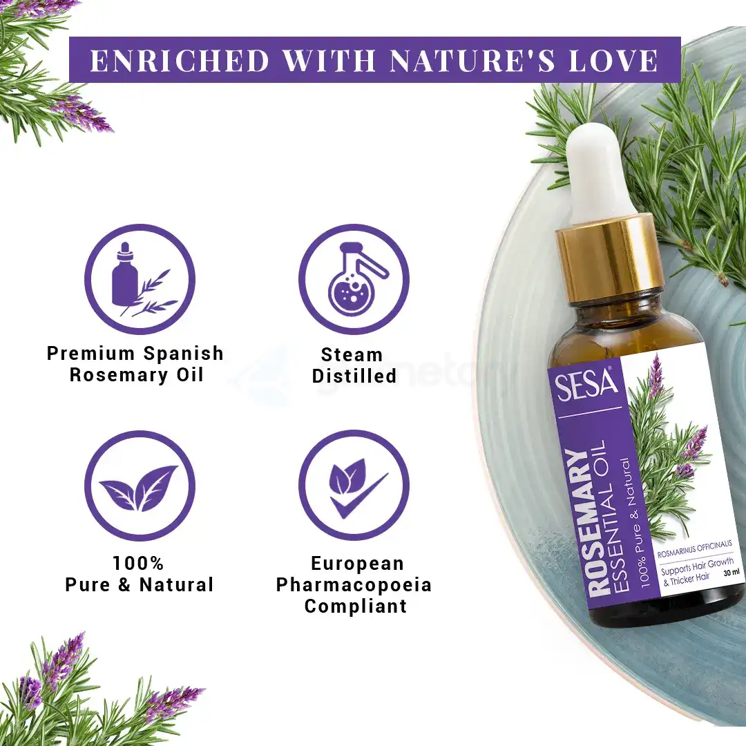 Sesa Ayurvedic Rosemary Essential Oil-15ml thumbnail 6