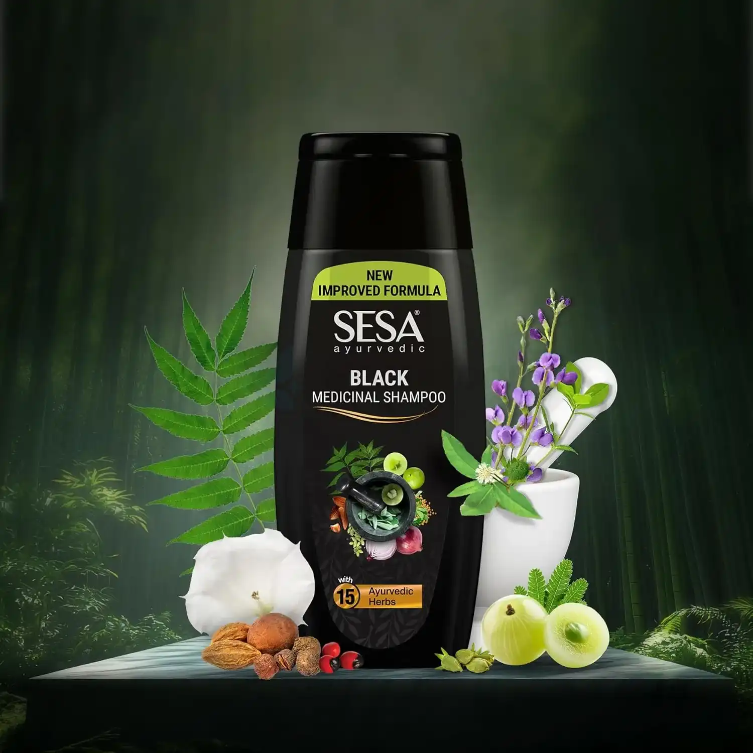 Sesa Black Silk & Shine Herbal Shampoo-350ml thumbnail 6