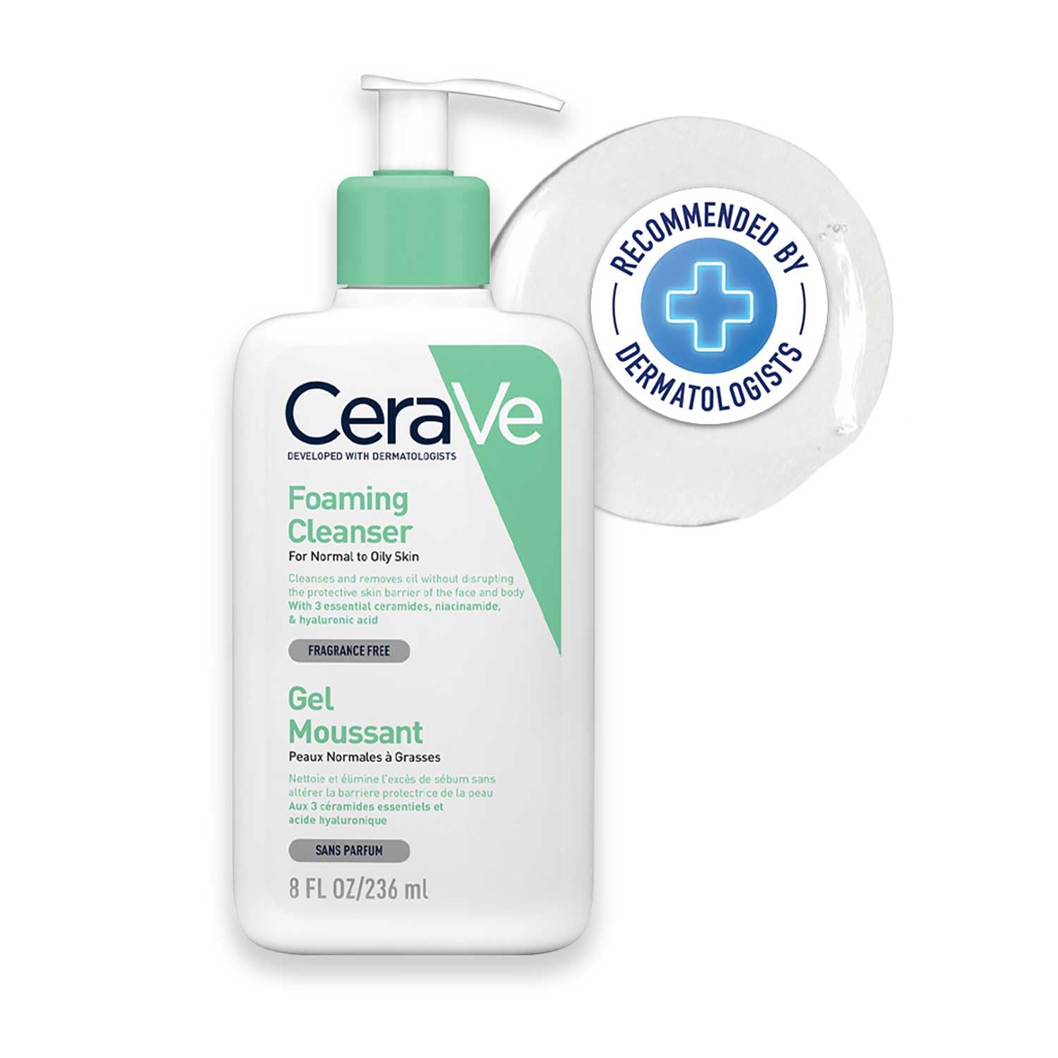 Cerave Foaming Cleanser For Normal to Oily Skin Gel Moussant-236ml thumbnail 8