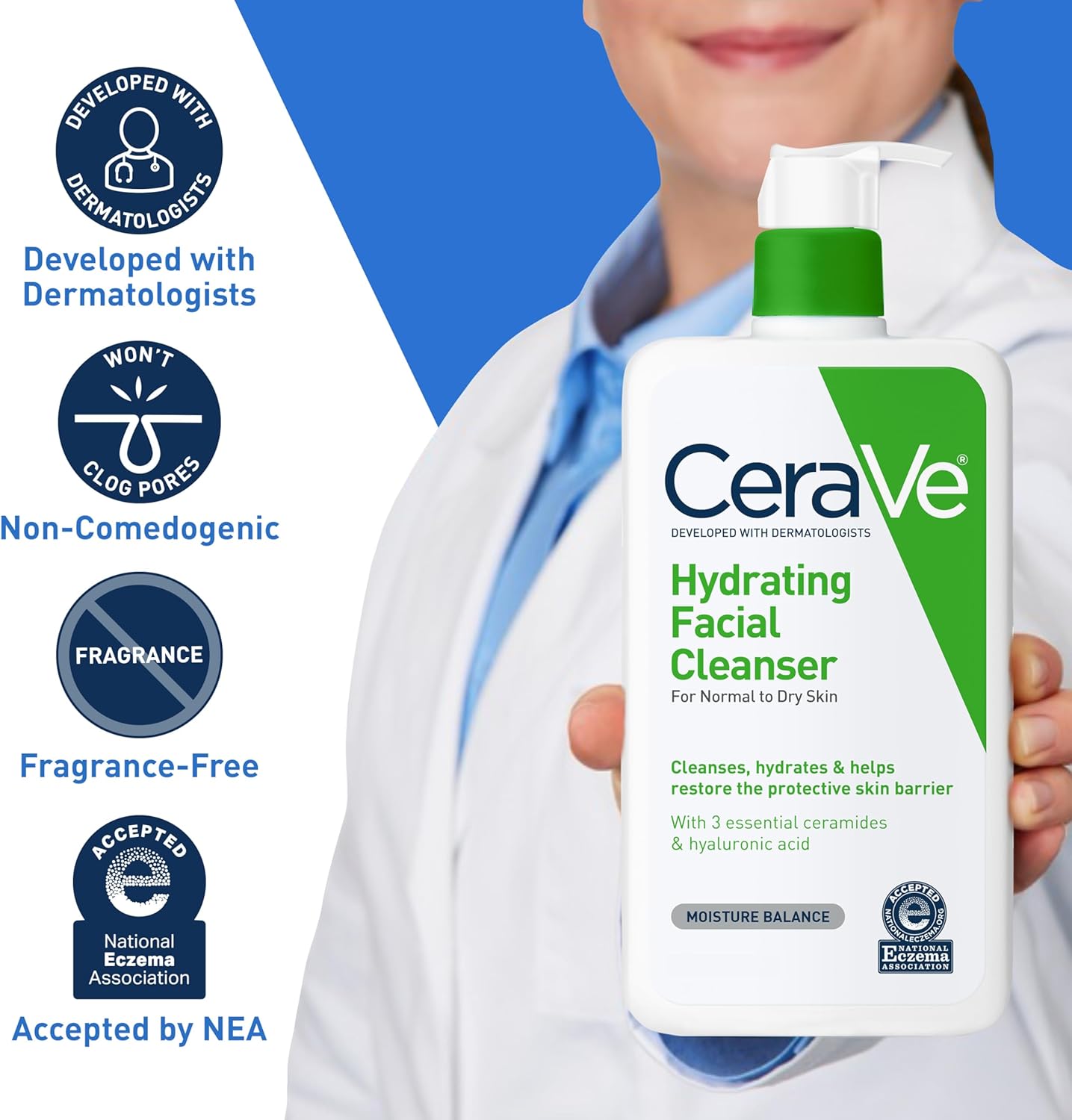 Cerave Hydrating Facial Cleanser For Normal to Dry Skin-237ml thumbnail 6