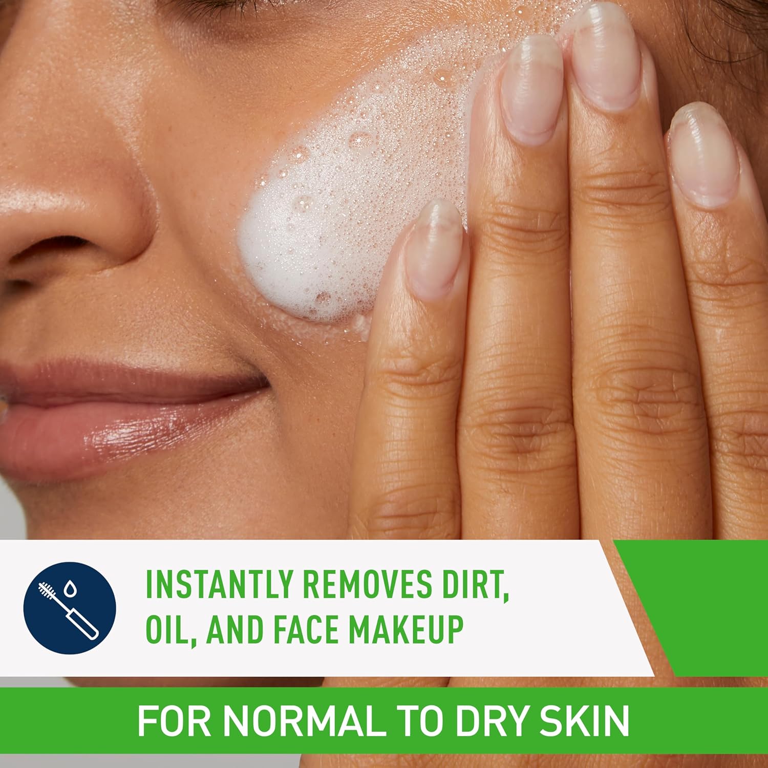 Cerave Hydrating Cream to Foam Cleanser For Normal to Dry Skin-355ml thumbnail 7