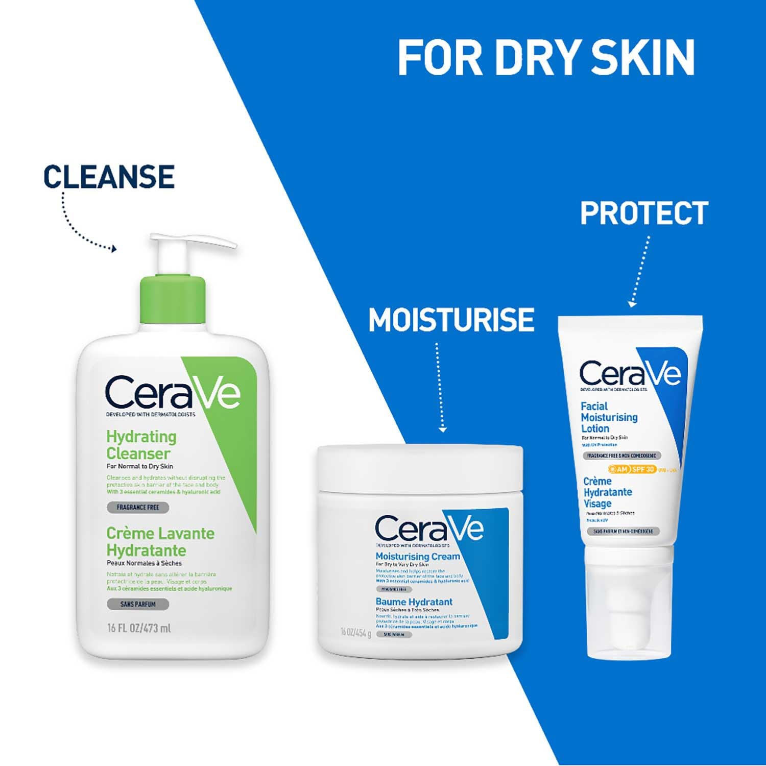 Cerave Hydrating cleanser For Normal to Dry Skin-473ml thumbnail 4
