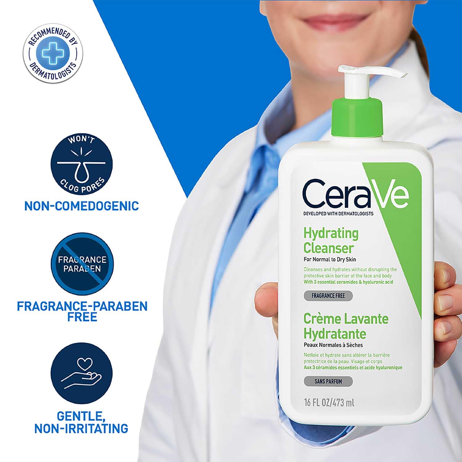 Cerave Hydrating cleanser For Normal to Dry Skin-473ml thumbnail 9