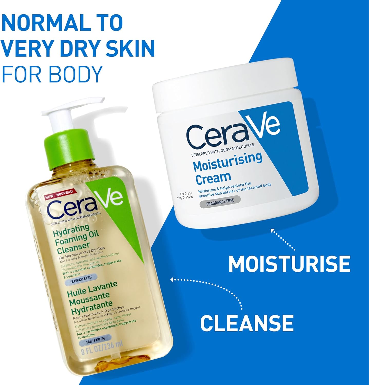 Cerave Hydrating Foaming Oil Cleanser For Normal to Very Dry Skin-473ml thumbnail 4