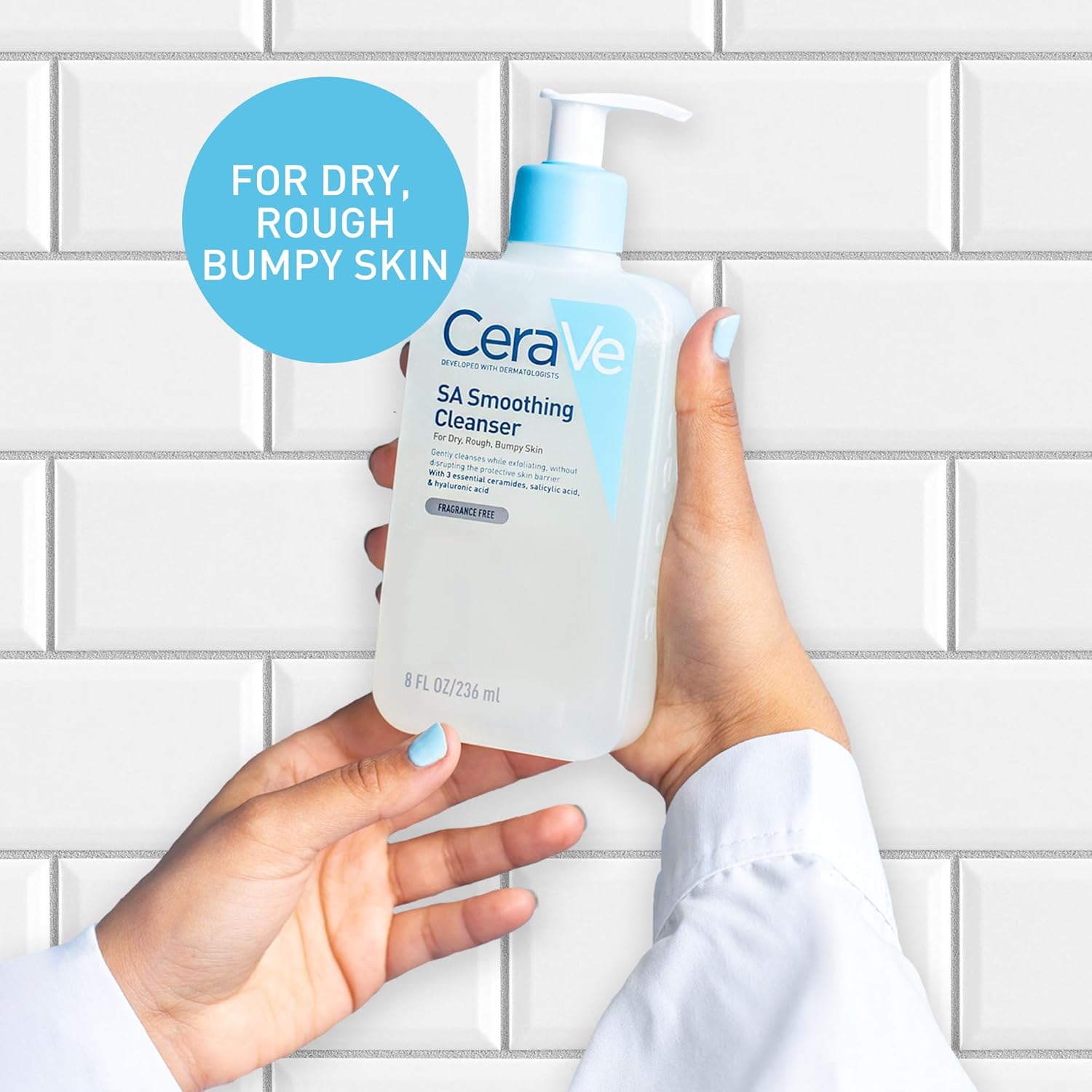Cerave SA Smoothing Cleanser For Dry, Rough, Bumpy Skin-473ml thumbnail 4
