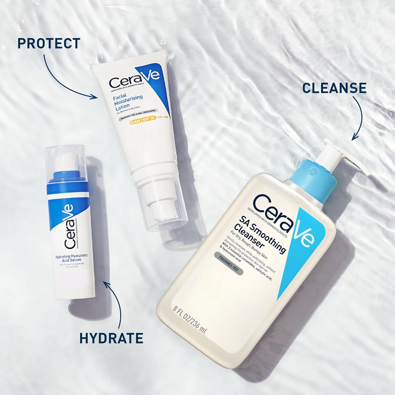 Cerave SA Smoothing Cleanser For Dry, Rough, Bumpy Skin-473ml thumbnail 5