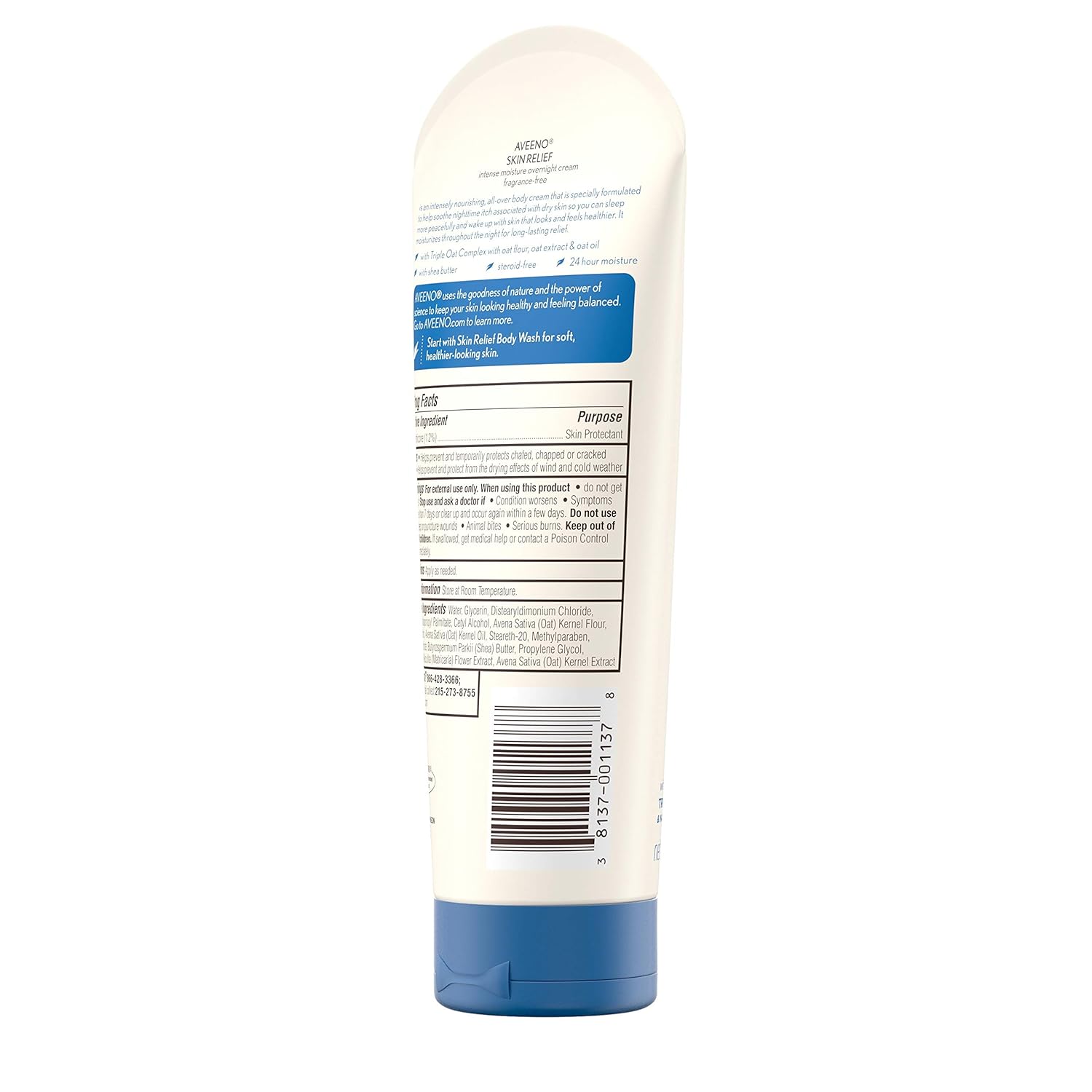 Aveeno Skin Relief Overnight Cream Intense Moisture-207g thumbnail 8