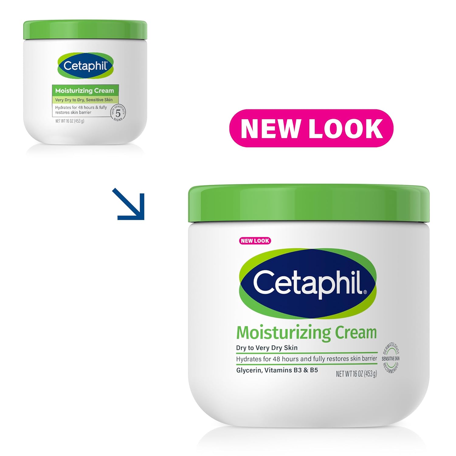 Cetaphil Moisturizing Cream Dry to Very Dry Skin-453g thumbnail 3