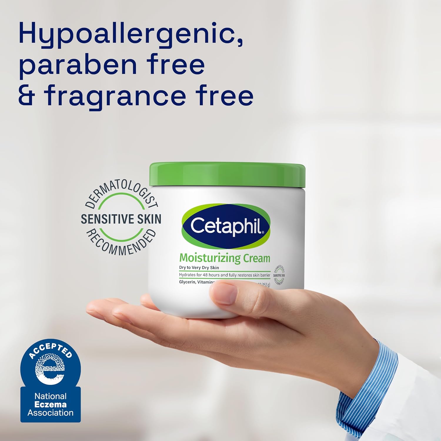 Cetaphil Moisturizing Cream Dry to Very Dry Skin-453g thumbnail 5