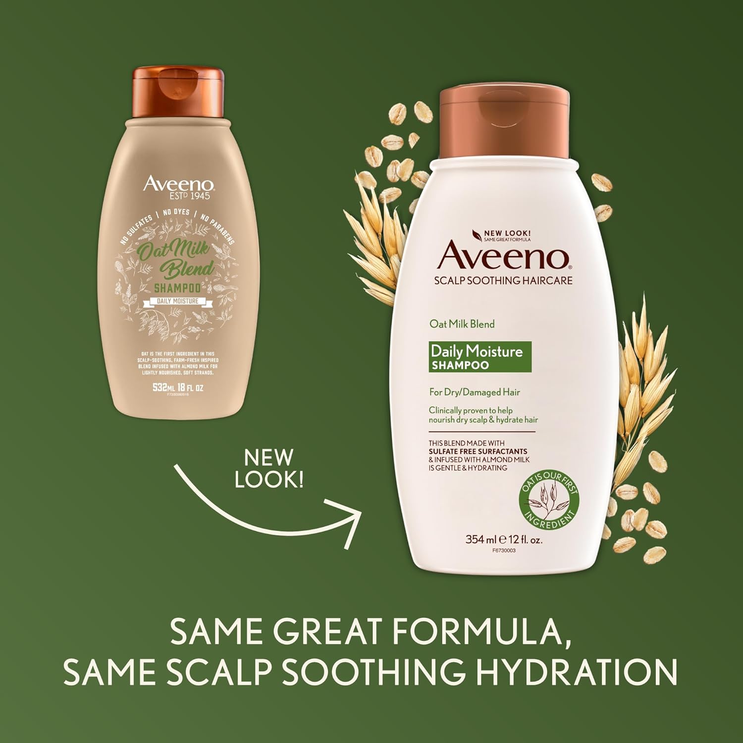 Aveeno Oat Milk Blend Daily Moisture Sampoo-354ml thumbnail 3