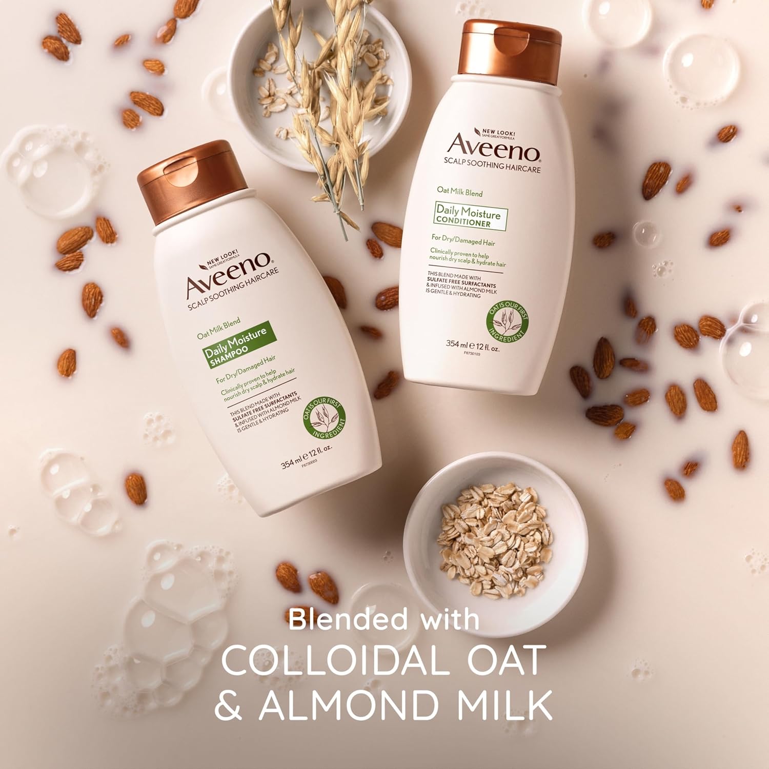 Aveeno Oat Milk Blend Daily Moisture Sampoo-354ml thumbnail 4