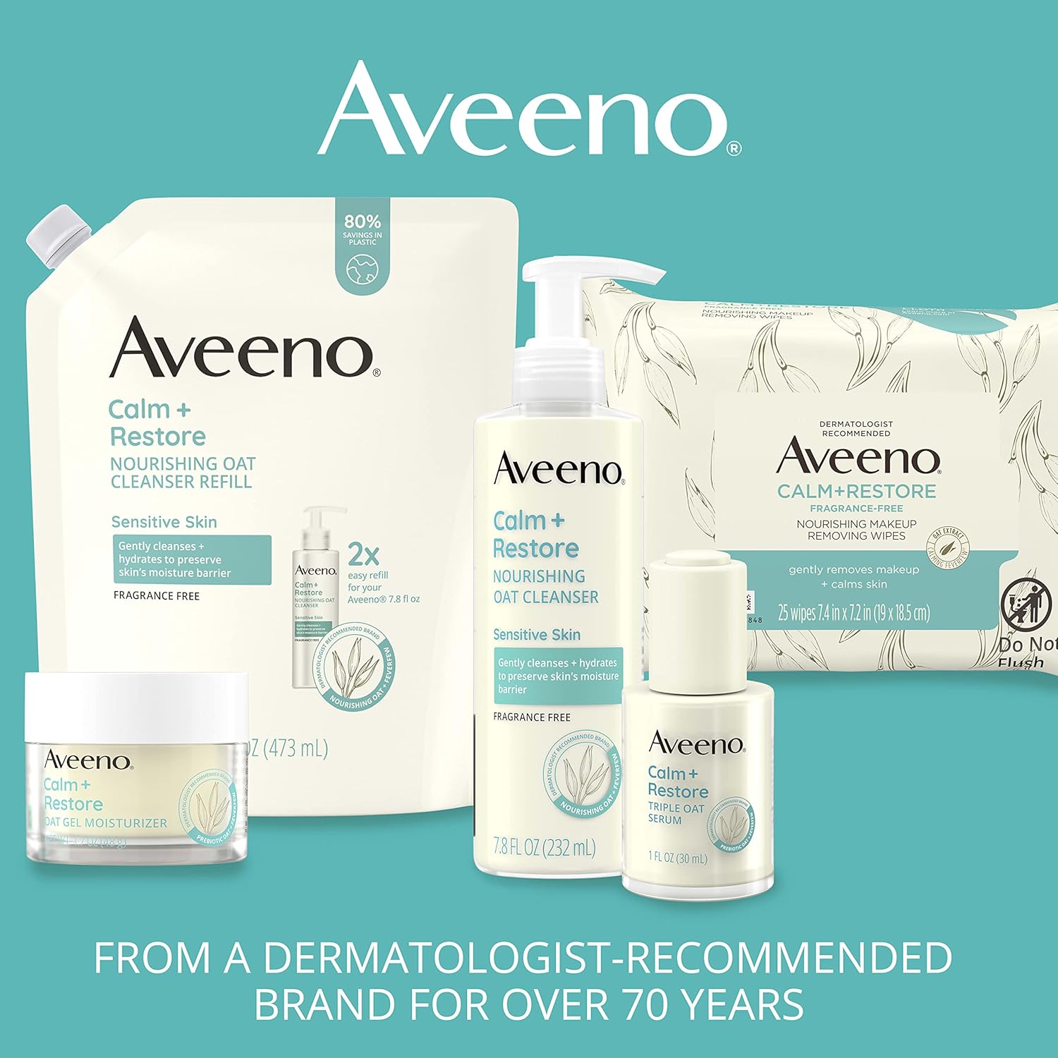 Aveeno Calm + Restore Nourishing Oat Cleanser-232ml thumbnail 5