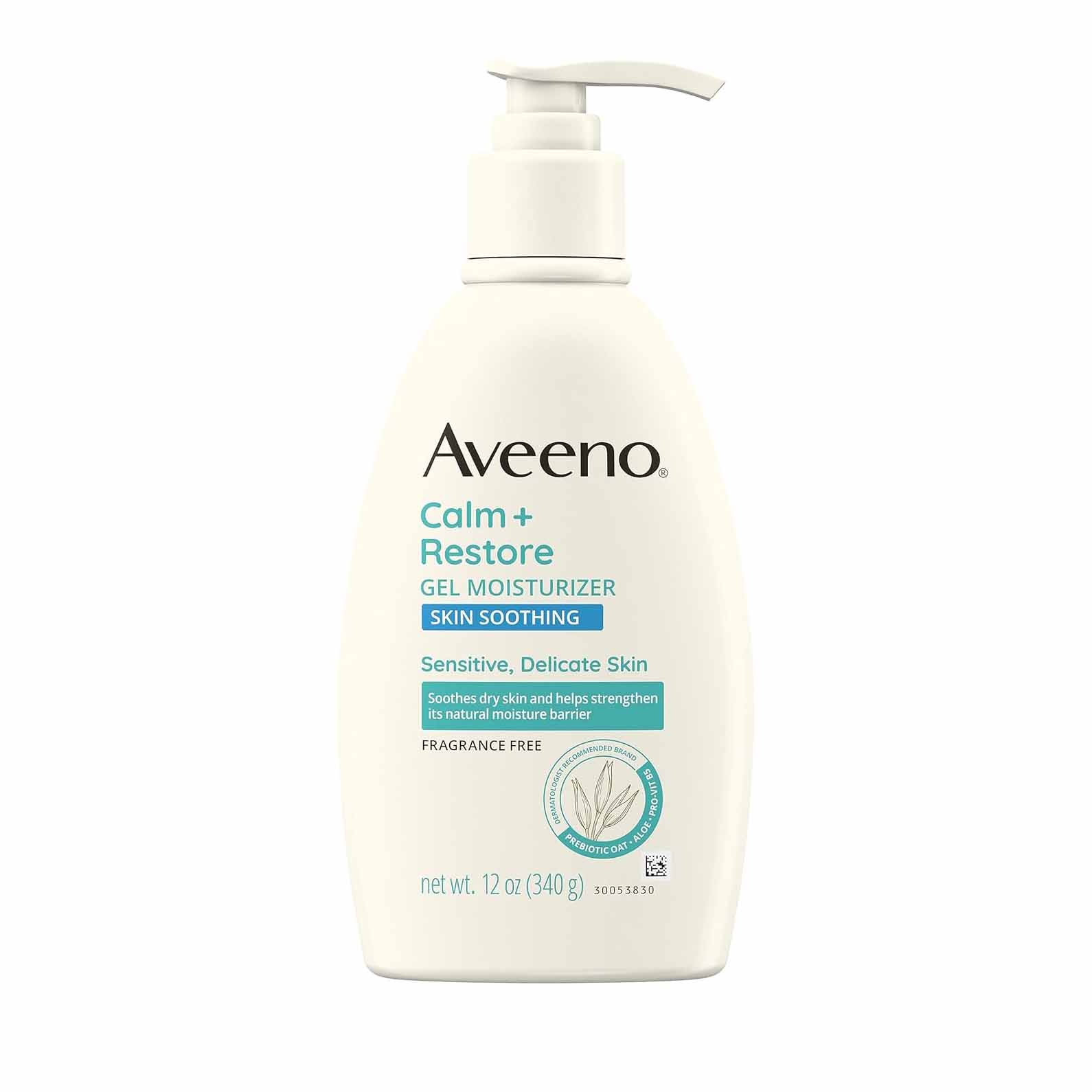 Aveeno Calm + Restore Skin Soothing Gel Moisturizer for Sensitive & Delicate Skin-340g