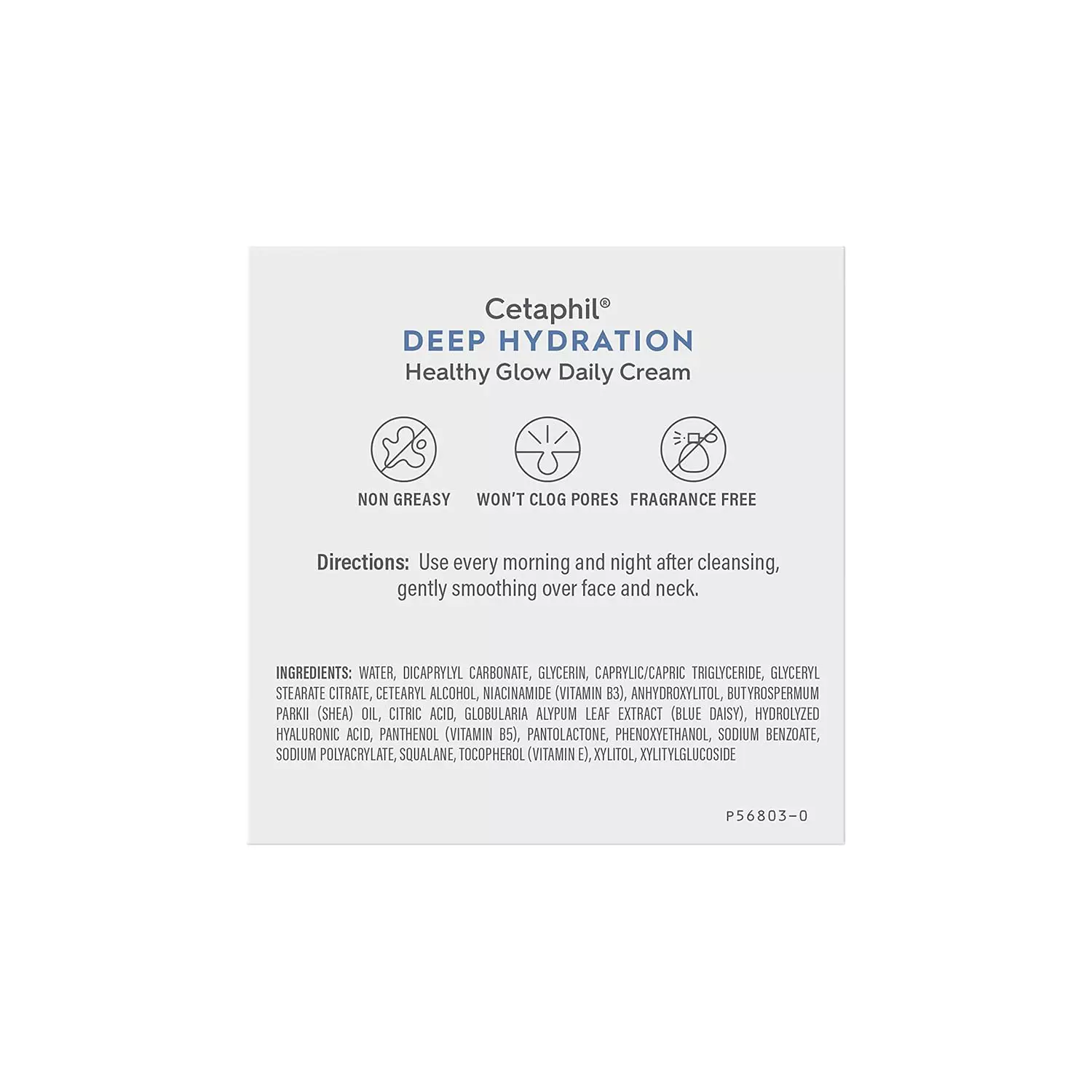 Cetaphil Deep Hydration Healthy Glow Daily Cream with Hyaluronic Acid-48g thumbnail 3