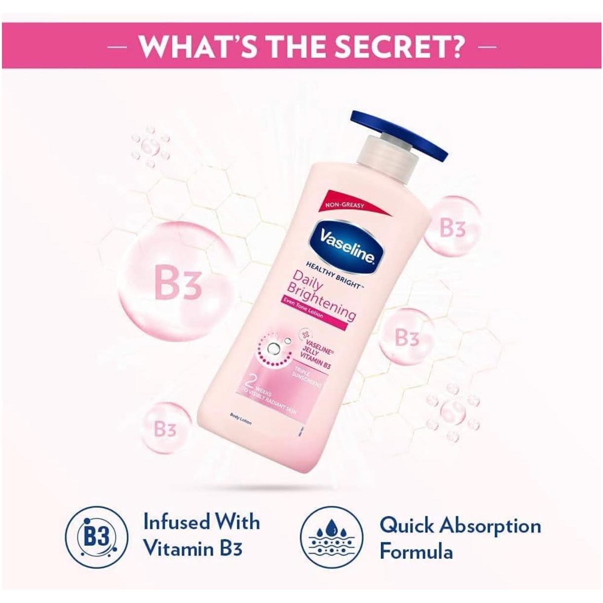 Vaseline Healthy Bright Daily Brightening Even Tone Lotion-725ml thumbnail 3