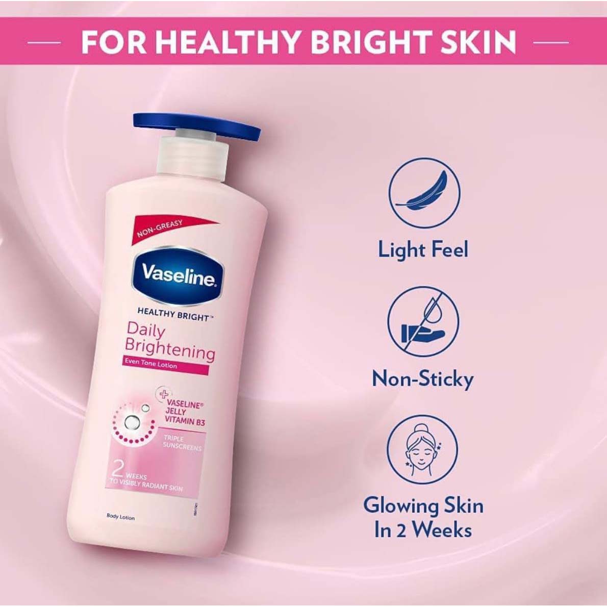 Vaseline Healthy Bright Daily Brightening Even Tone Lotion-725ml thumbnail 5