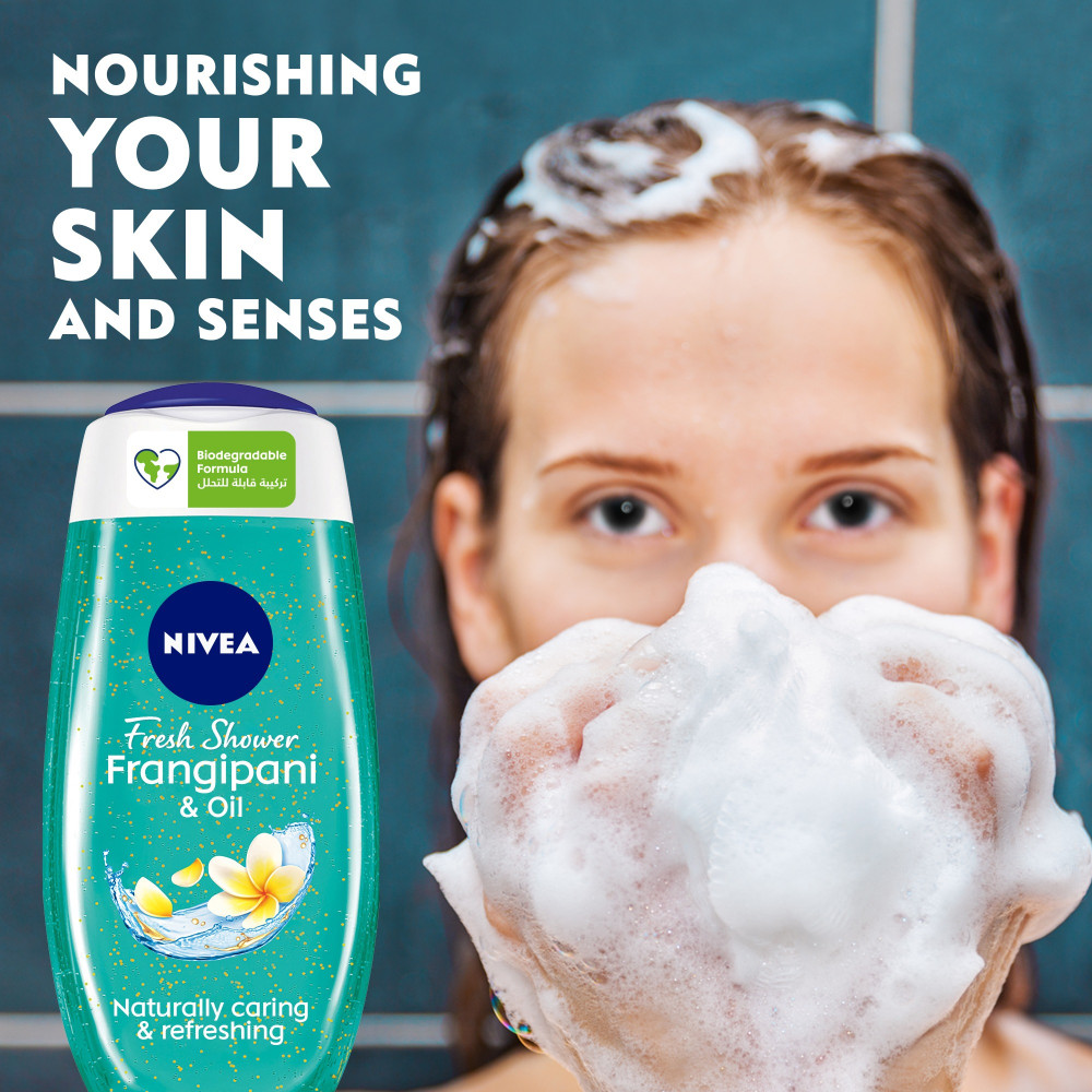 Nivea Frangipani & Oil Shower Gel for Female-250ml thumbnail 3