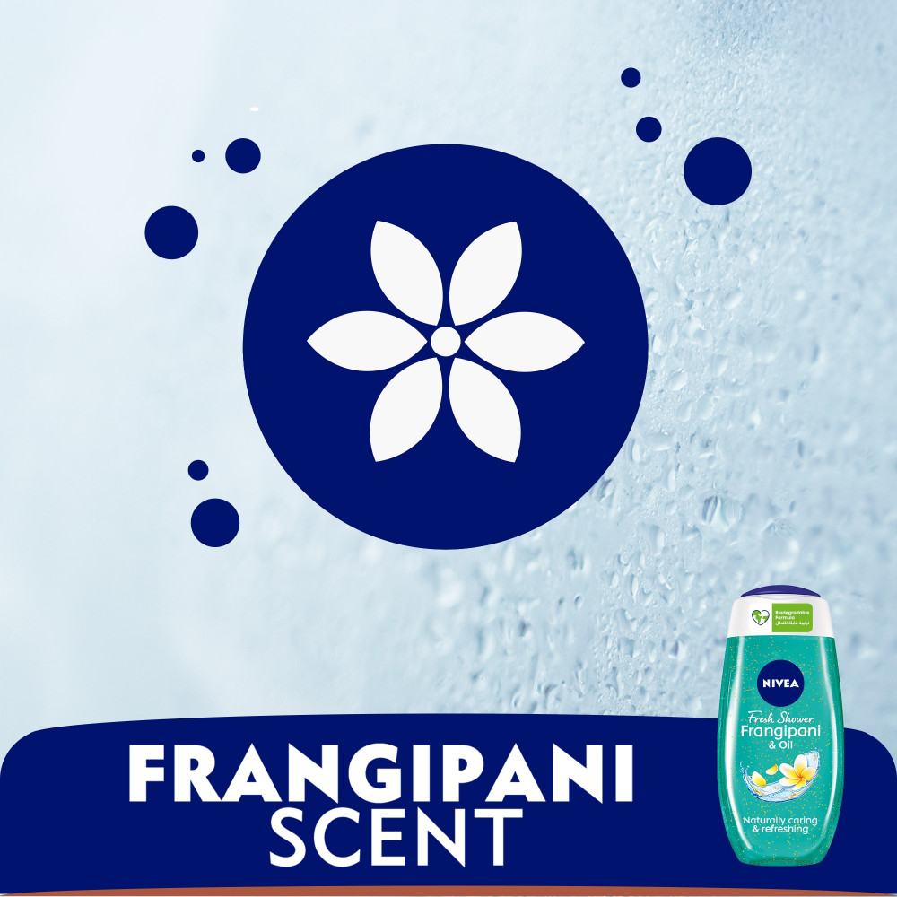 Nivea Frangipani & Oil Shower Gel for Female-250ml thumbnail 5