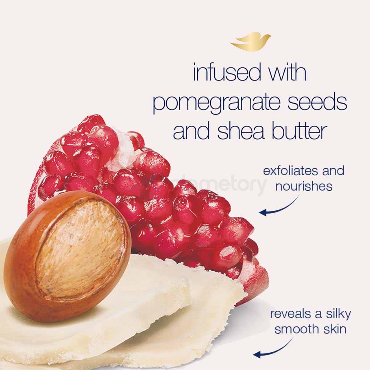 Dove Exfoliating with Pomegranate Seeds & Shea Butter Scent Body Scrub-225ml thumbnail 3