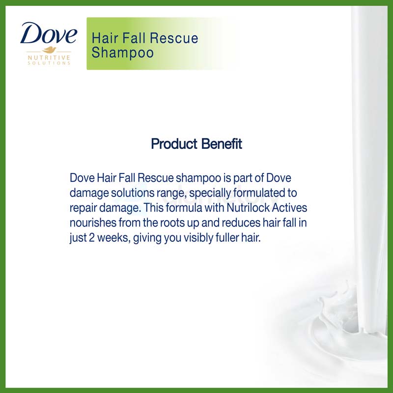 Dove Hair Fall Rescue Shampoo-330ml Free Clear Men Shampoo-79ml thumbnail 3