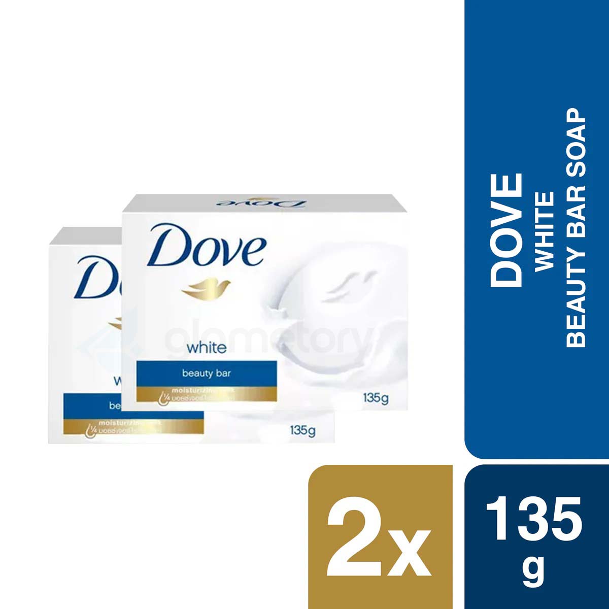 Dove White Beauty Bar Soap-135g Double Pack