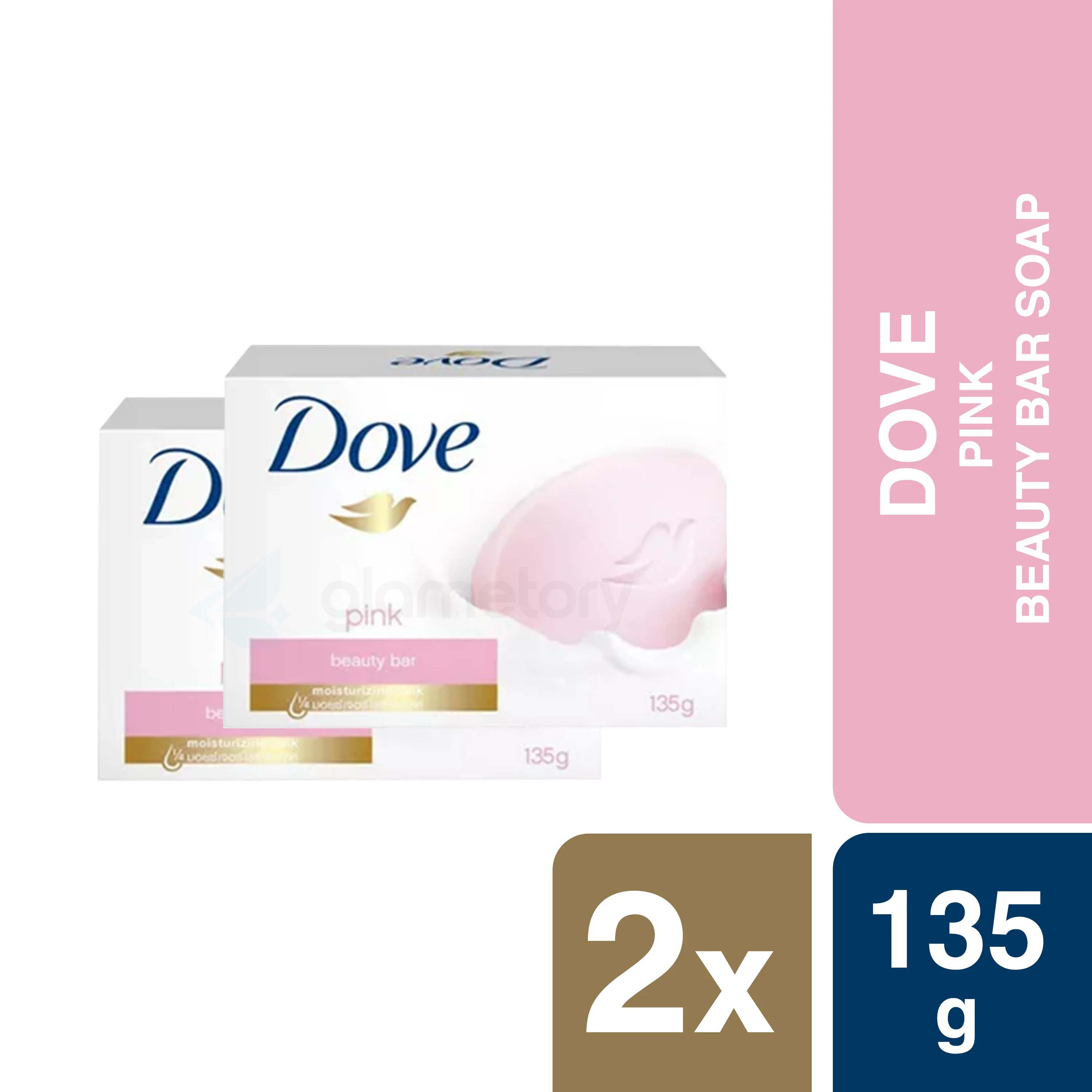 Dove Pink Beauty Bar Soap-135g Double Pack