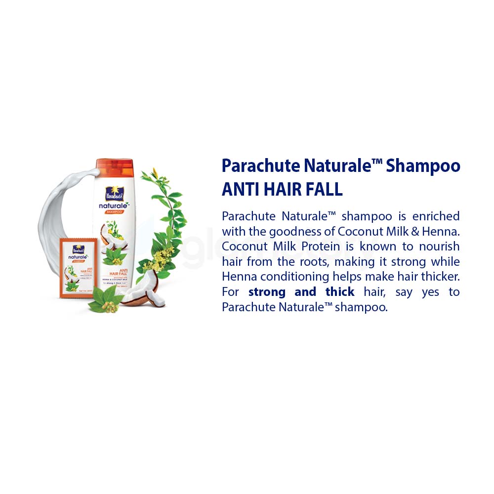 Parachute Naturale Shampoo Anti Hair Fall-5.25ml 12pcs