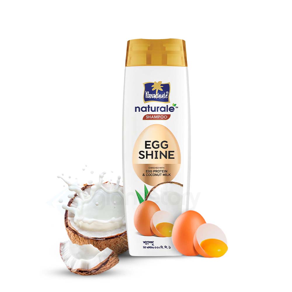 Bundle Pack Parachute Naturale Shampoo Egg Shine-330ml & Livon Hair Serum-100ml