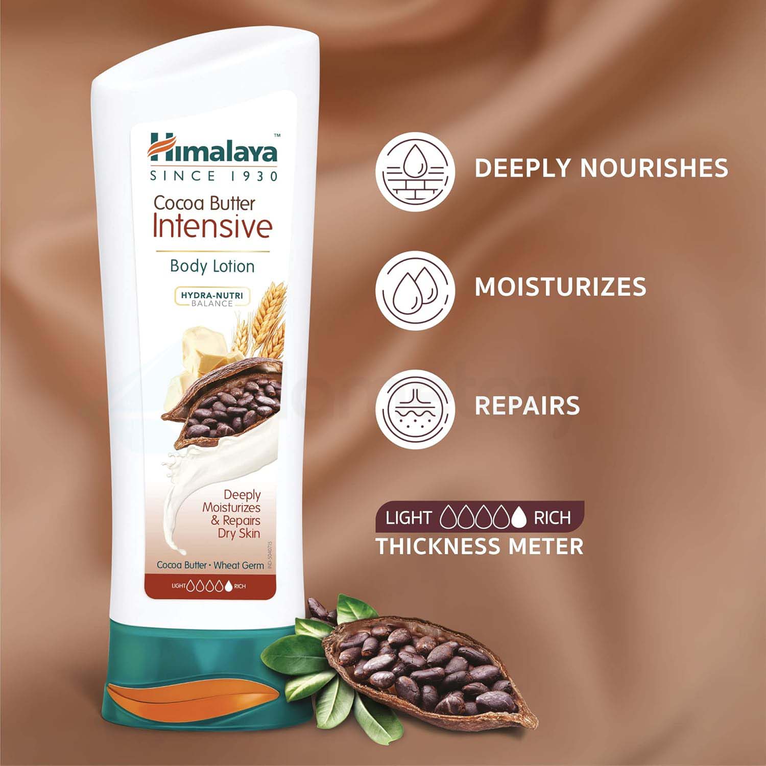 Himalaya Cocoa Butter Wheat Germ Intensive Body Lotion-200ml thumbnail 3