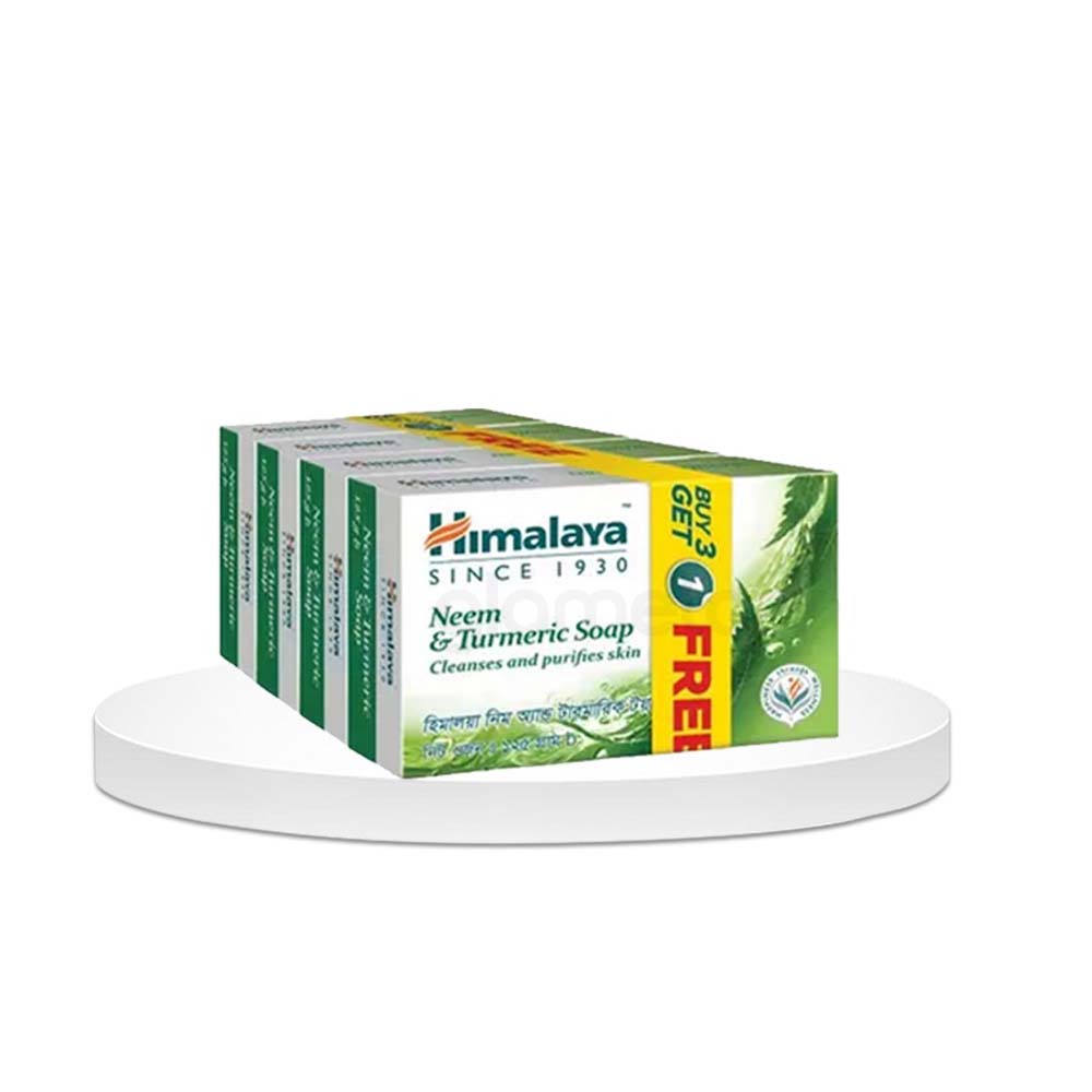 Himalaya Neem & Turmeric Soap-Buy 3 Get 1 Free