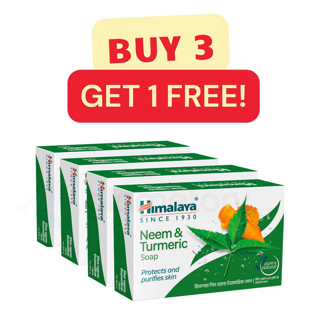 Himalaya Neem & Turmeric Soap-Buy 3 Get 1 Free