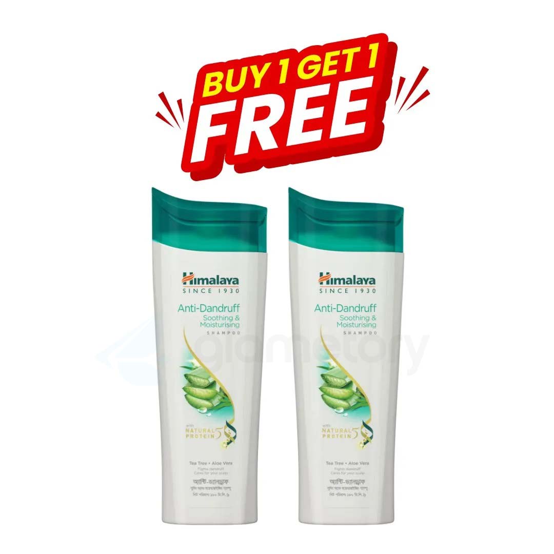 Himalaya Anti Dandruff Soothing & Moisturising Shampoo-Buy 1 Get 1