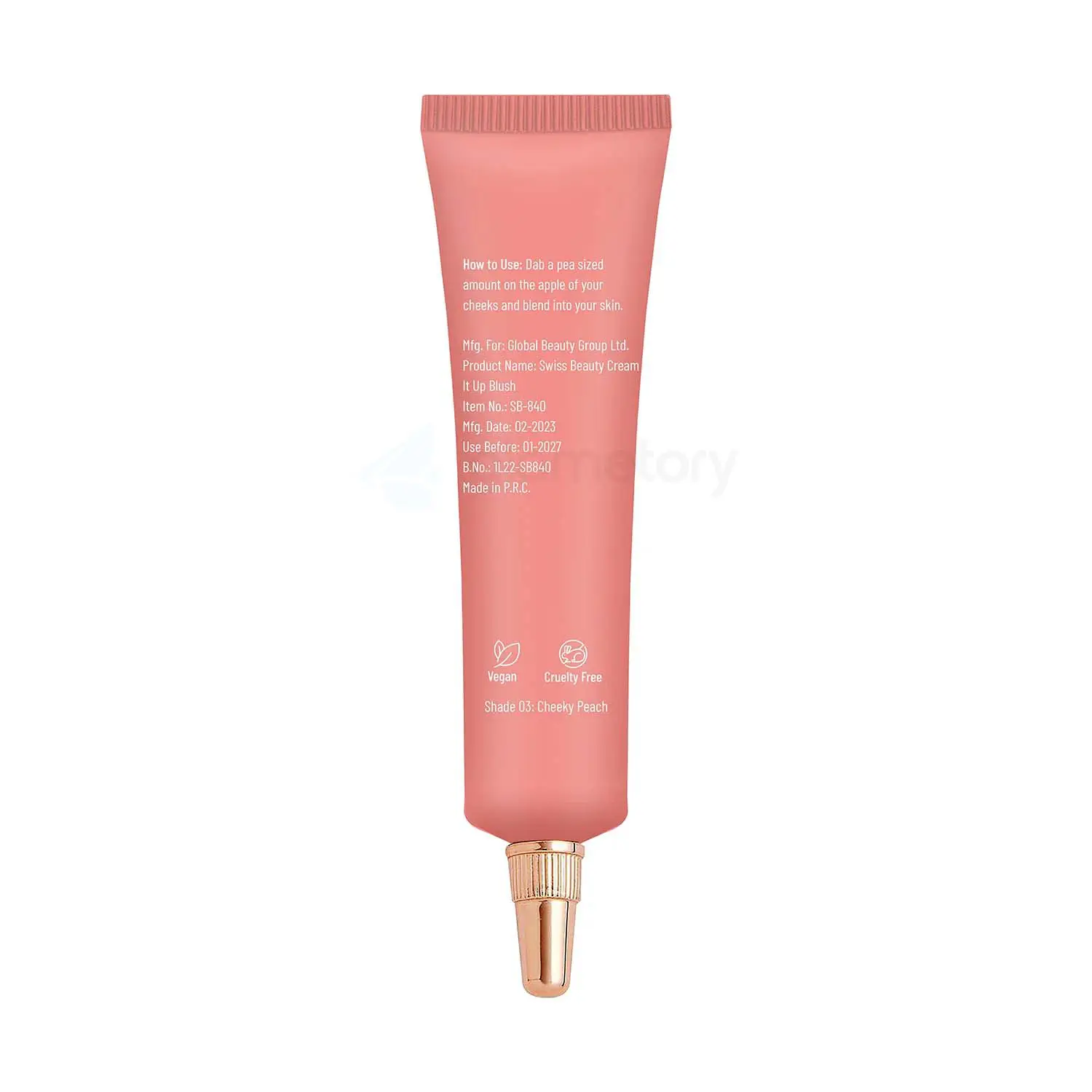 Swiss Beauty Cream It Blush with Shea Butter Cheeky Peach thumbnail 3