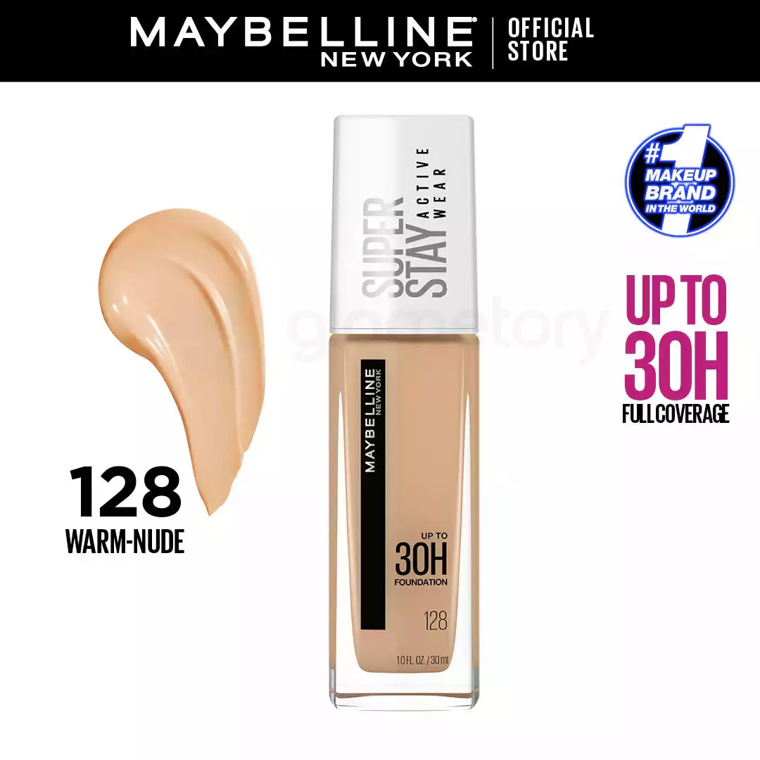 Maybelline Super Stay Active Wear 30H Foundation 128 Warm Nude thumbnail 3