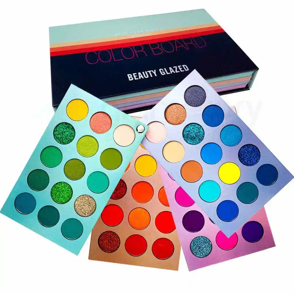 Beauty Glazed Color Board Meet Your Match 4 In 1 60 Color Eyeshadow Tray